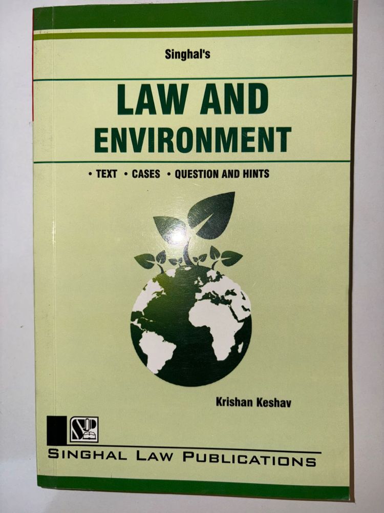 Law and Environment Book - IP University Syllabus