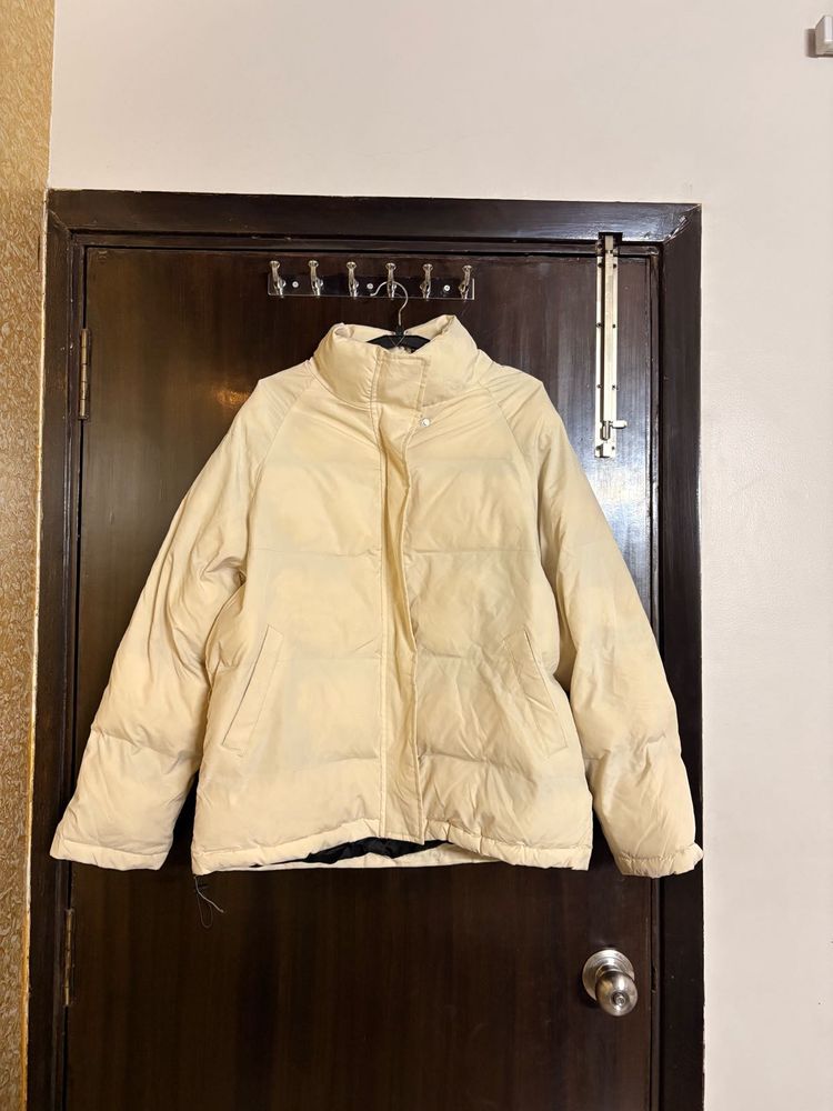 Beige Puffer Jacket