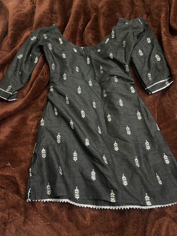 LIBAS Black kurta &amp; Sharara Set