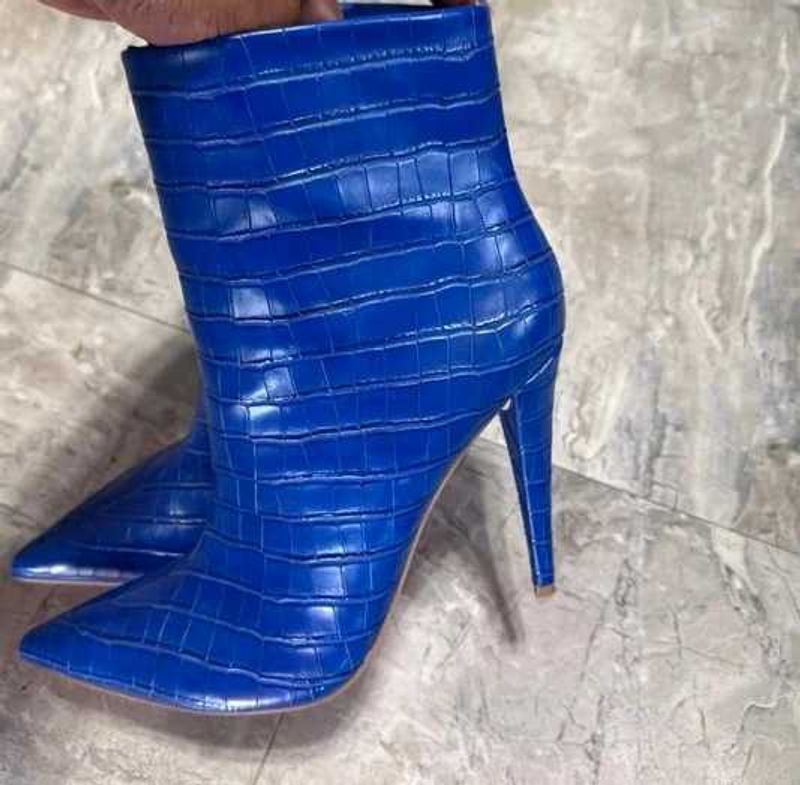 Blue Heel Boot