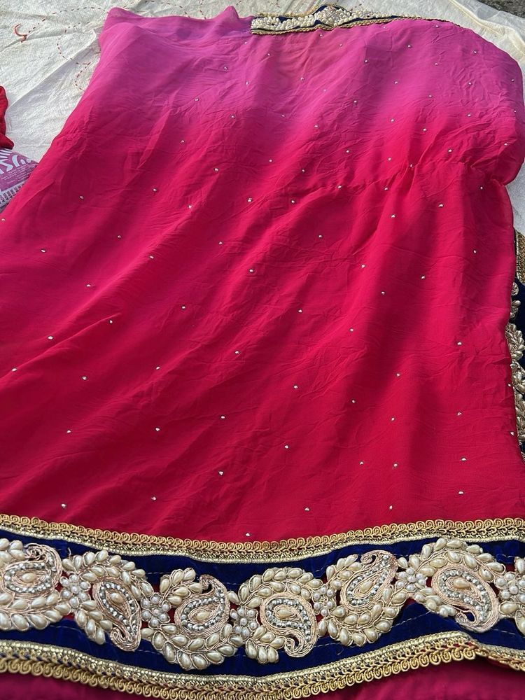 Elegant Pink Saree