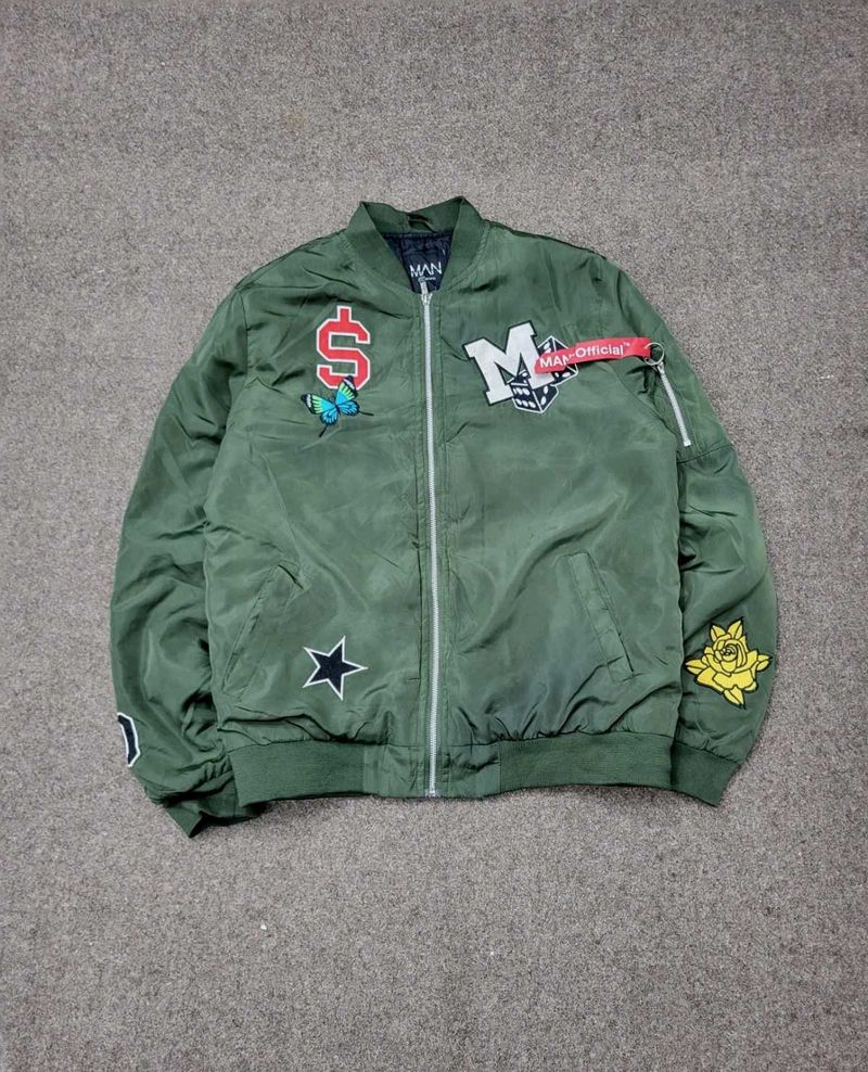 MAN Official Green Bomber Jacket