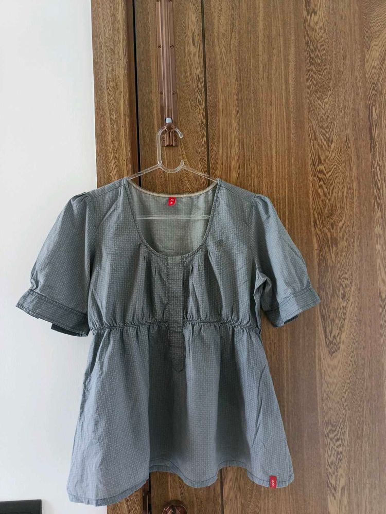 Edc Grey Top For Girls