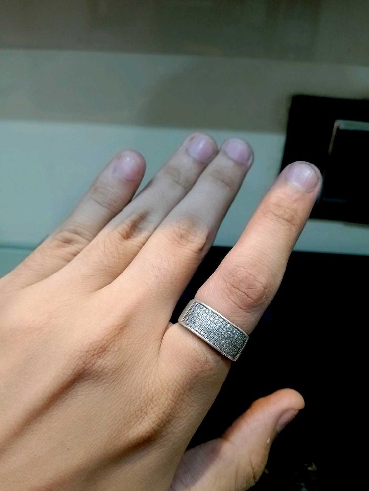 Diamond Ring Pure Silver 925