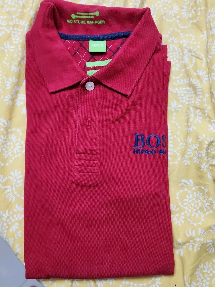 Hugo Boss XL red T Shirt