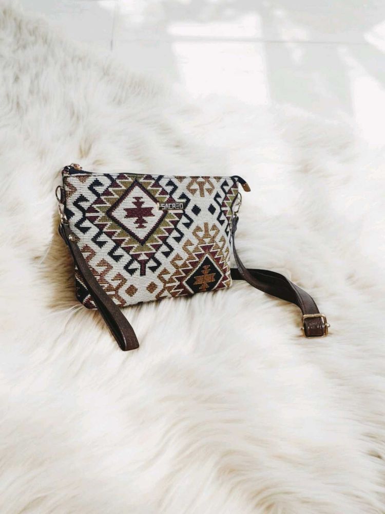 Sharini Earthy Brown Sling Bag