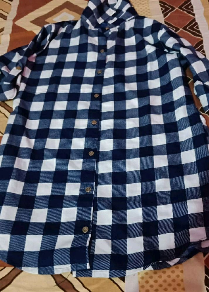 Striped Checkered Shirt For Women