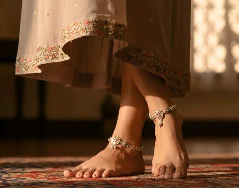 aman pure Silver Anklets payal