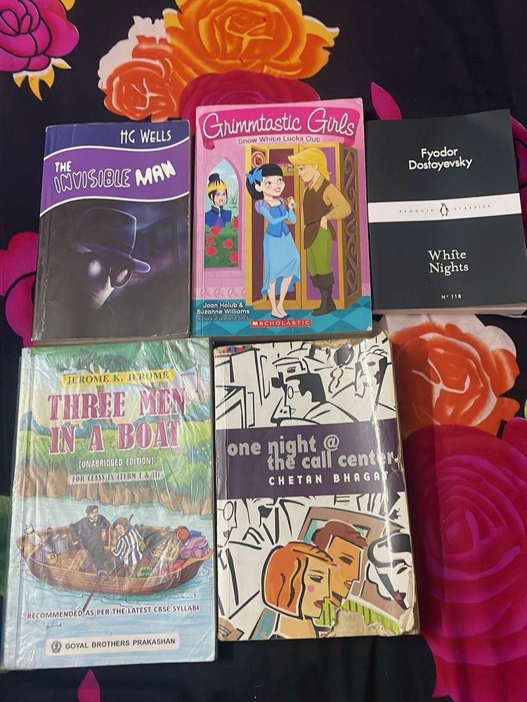 Set of 5 English Novels &amp; Storybooks