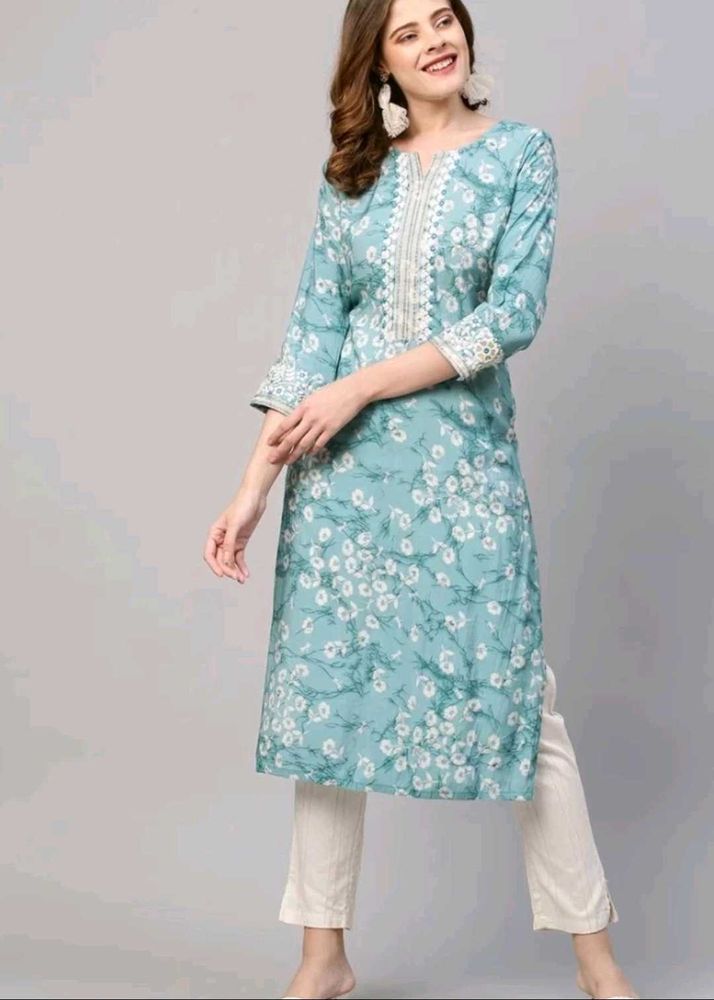 Soft Summer Straight Kurti