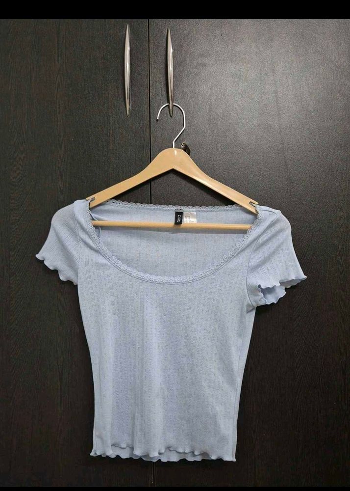 H&amp;m Cute Blue Top