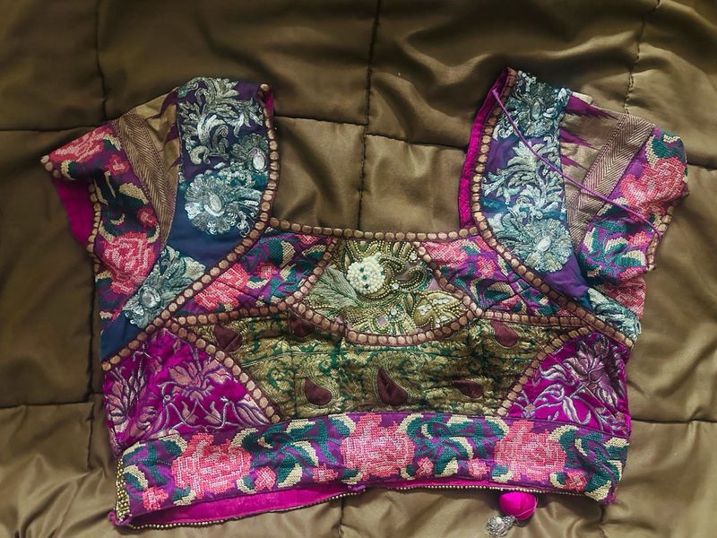 Pure Banarasi Zardosi Work Blouse