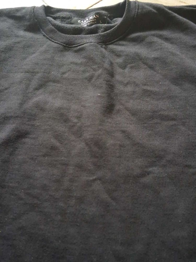Zara Man Black Sweatshirt