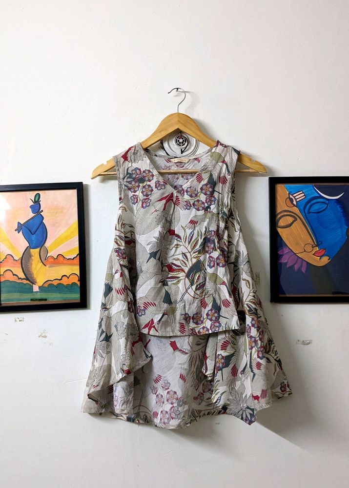 Trendy Print Branded Top For Women