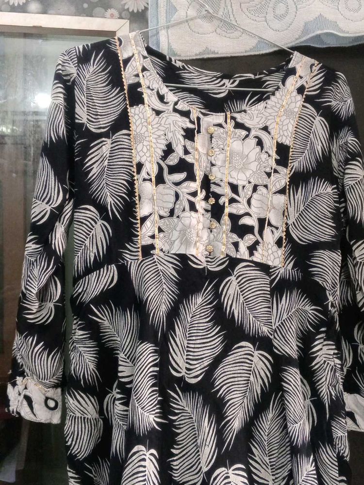 Floral Print Kurta