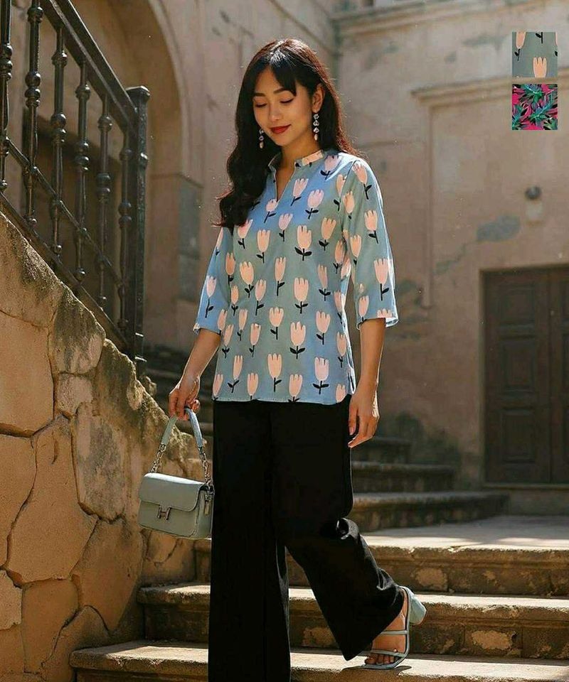 Floral Print Women's Top