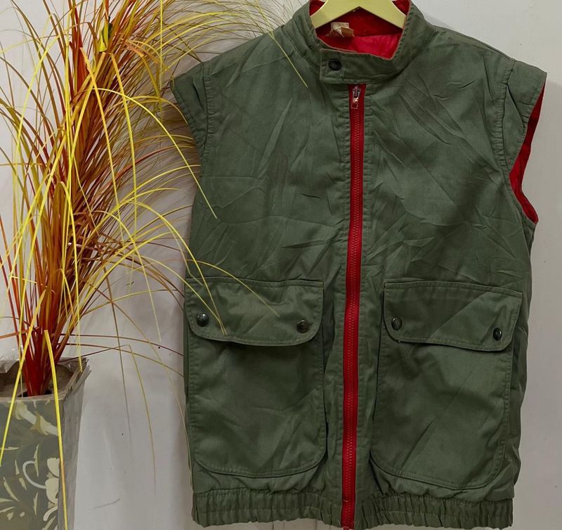 Vintage Olive Green Vest