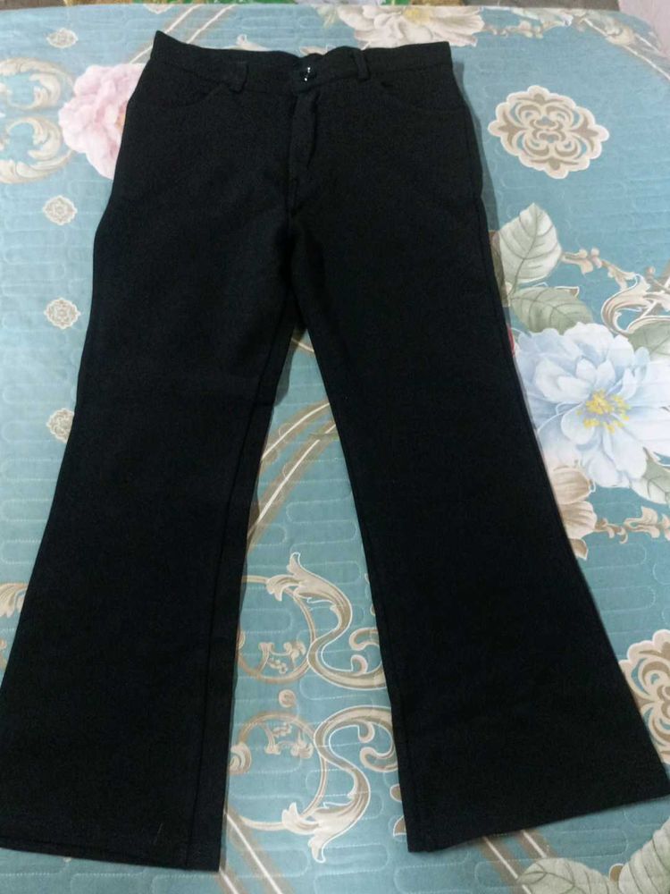 Black Flared Pants