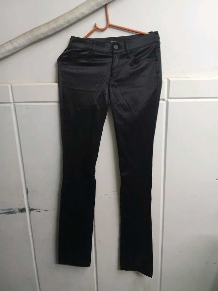 Mango Brand Leather Pant