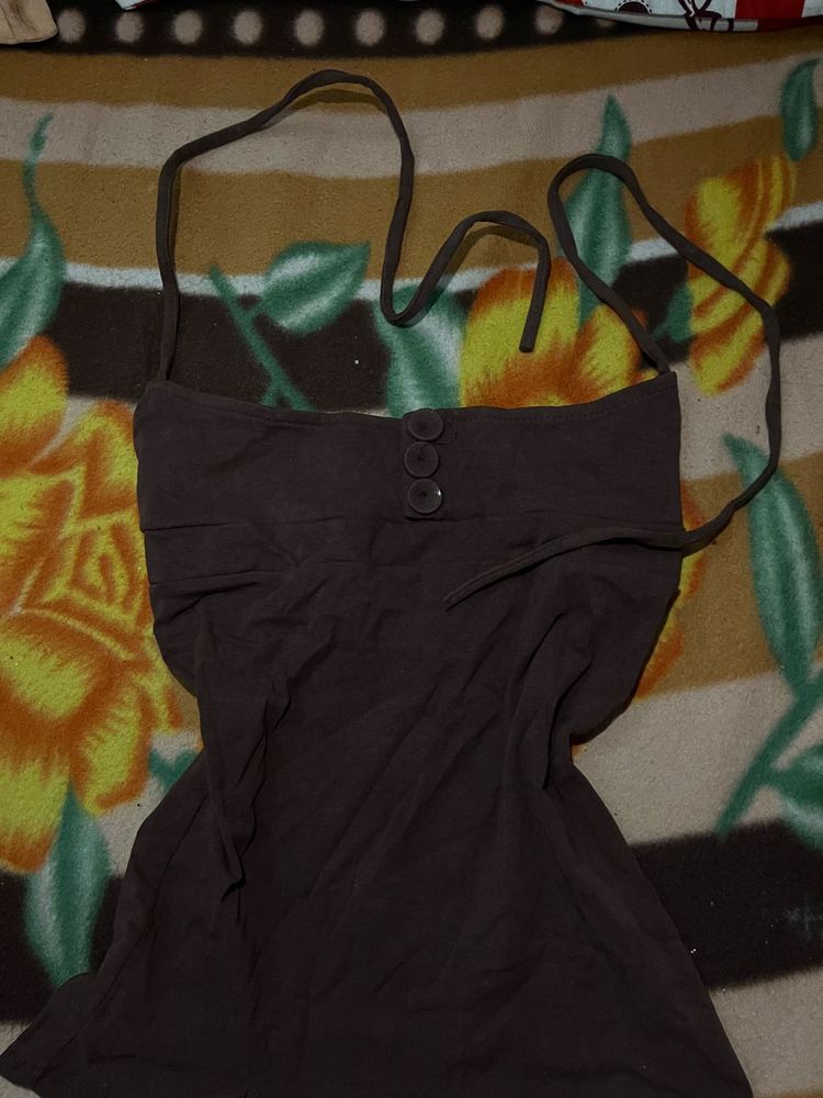 Cute Brown Tank Top