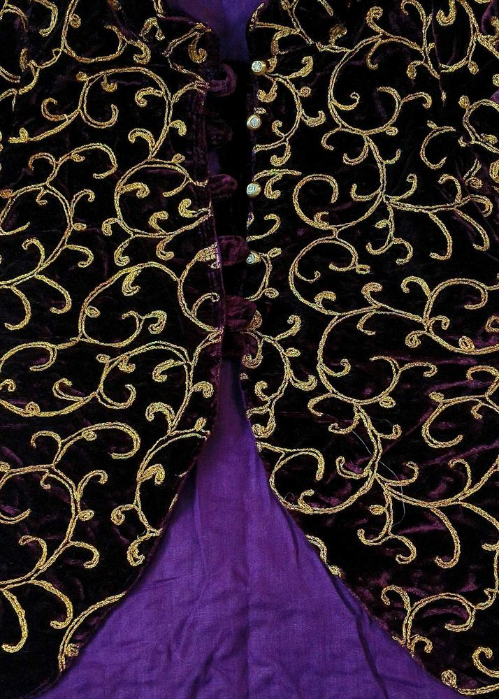 Elegant Velvet Jacket with extra margin