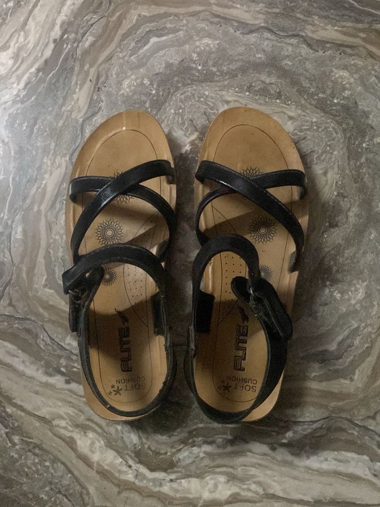 Flite Black Sandals