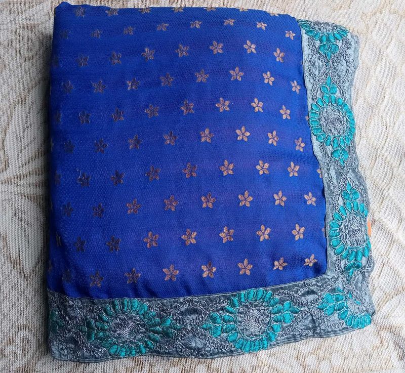 Beautiful Double Shed Saree For Party And Wedding