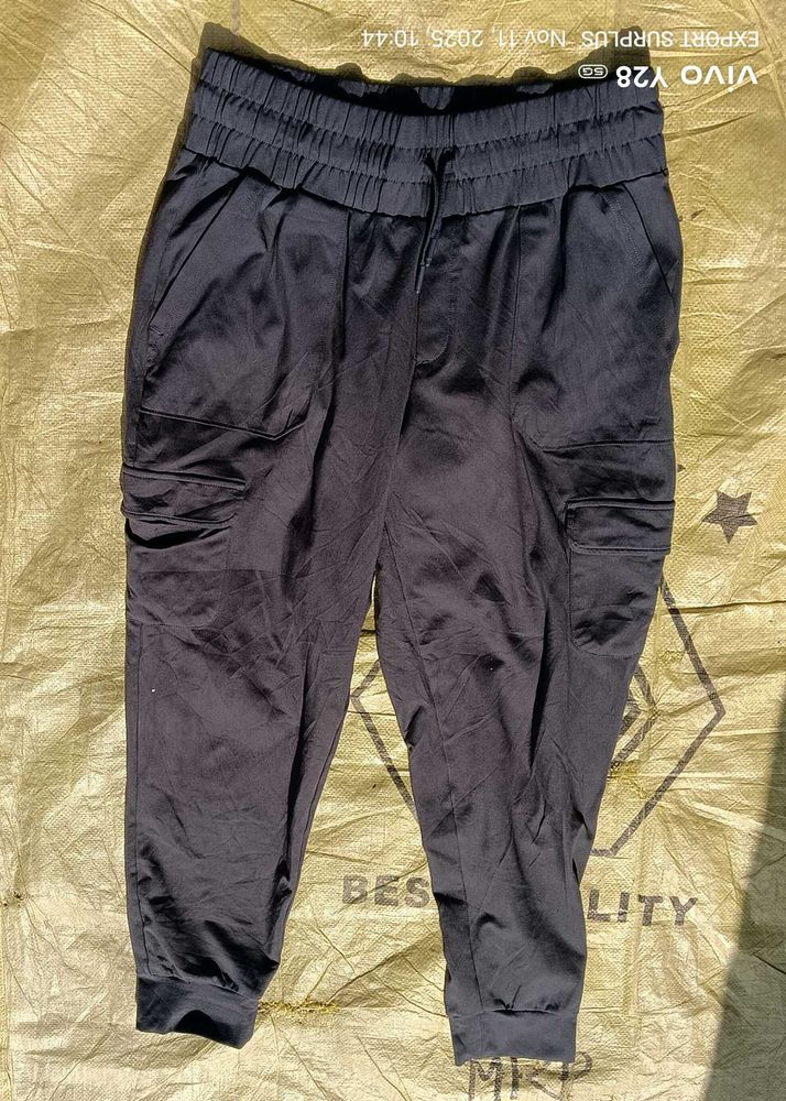 Comfy Black Cargo Joggers