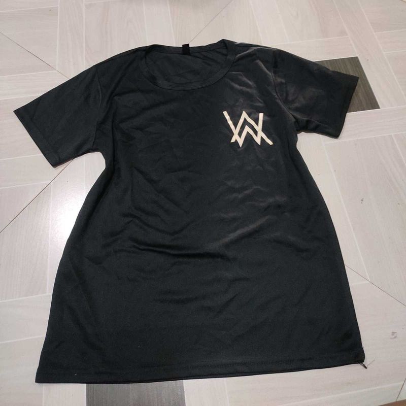 Black T-Shirt with Unique Logo