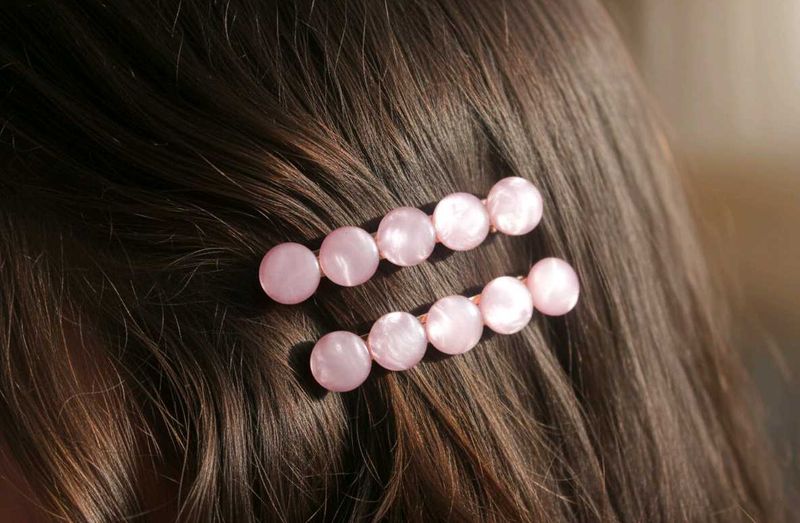 Pink Pearl Hair Clips (Set of 2) 🩷