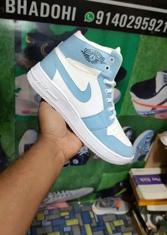 Nike Sky Blue Air Jordan 1 Sneakers 💙(First Copy)