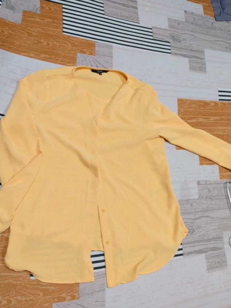 Yellow Long Sleeve Top