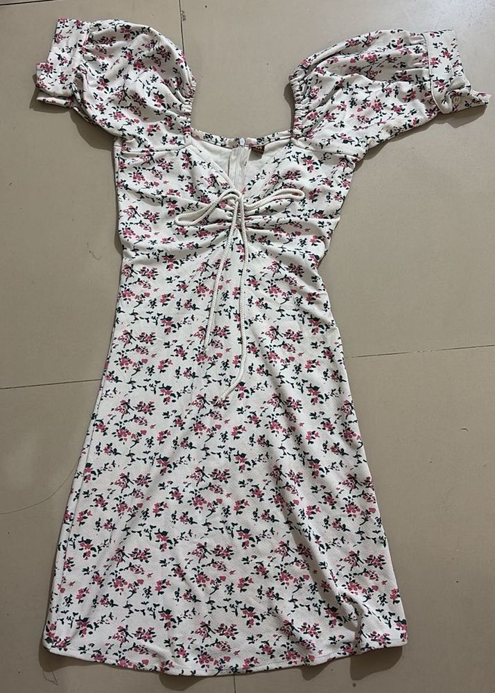 Floral Print Mini Dress