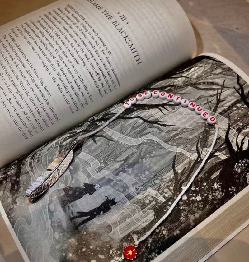 &#34;To Be Continued&#34; Bookmark &amp; Feather Pin