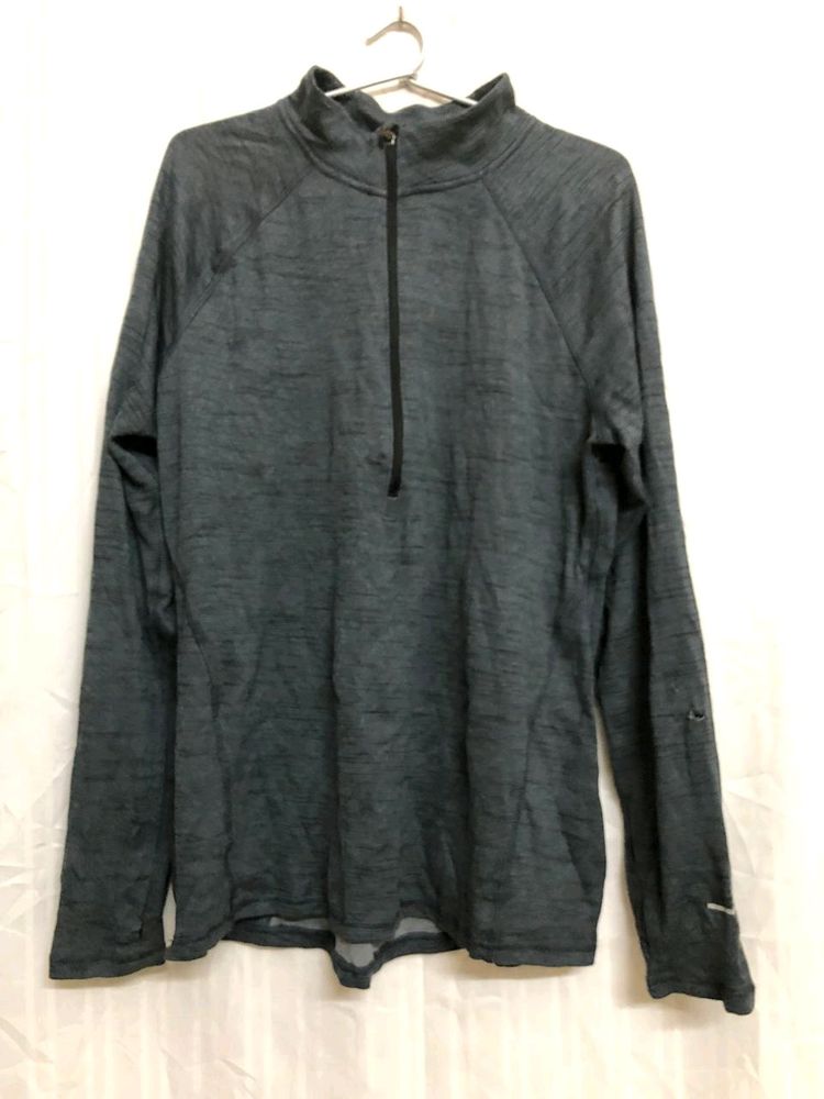 Champion Grey Half Zip T shirt