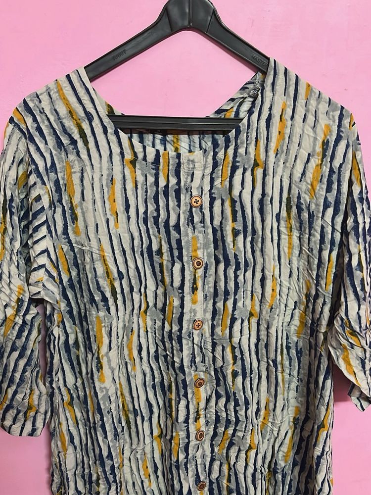 Striped Cotton Kurta