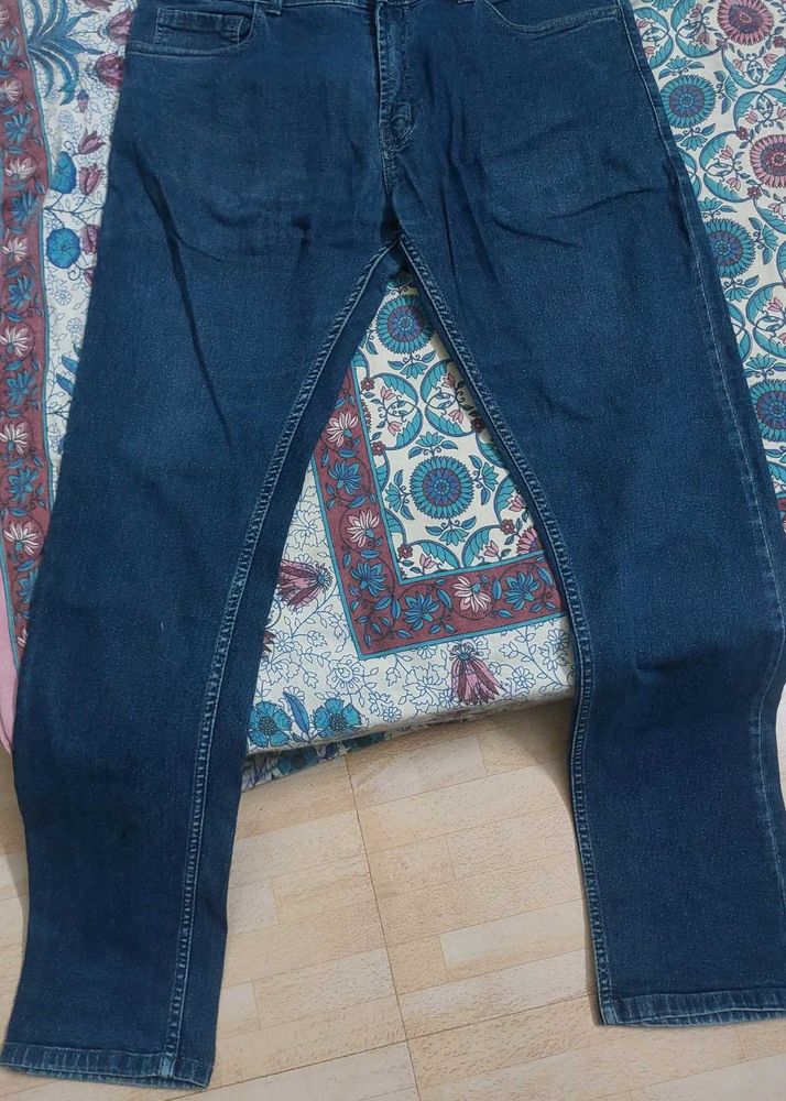 Dark Blue Denim Jeans
