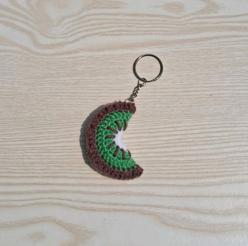 Crochet Kiwi Keychain 🥝😋