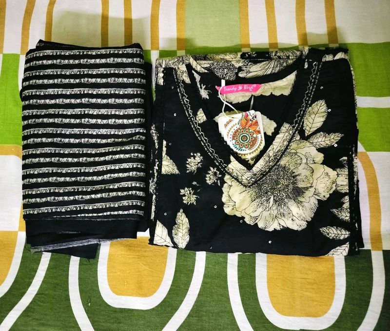 Unused Black Kurta Set ( Fixed Price)