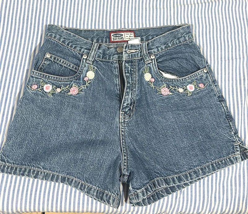 Old Navy Floral Denim Shorts