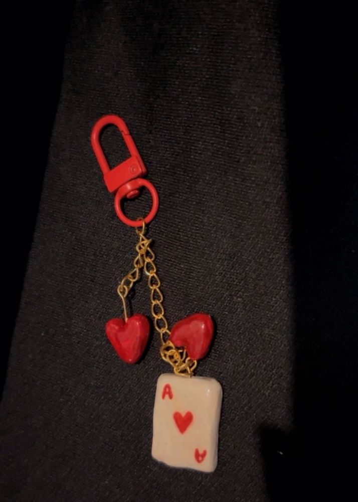 Ace of Hearts Keychain