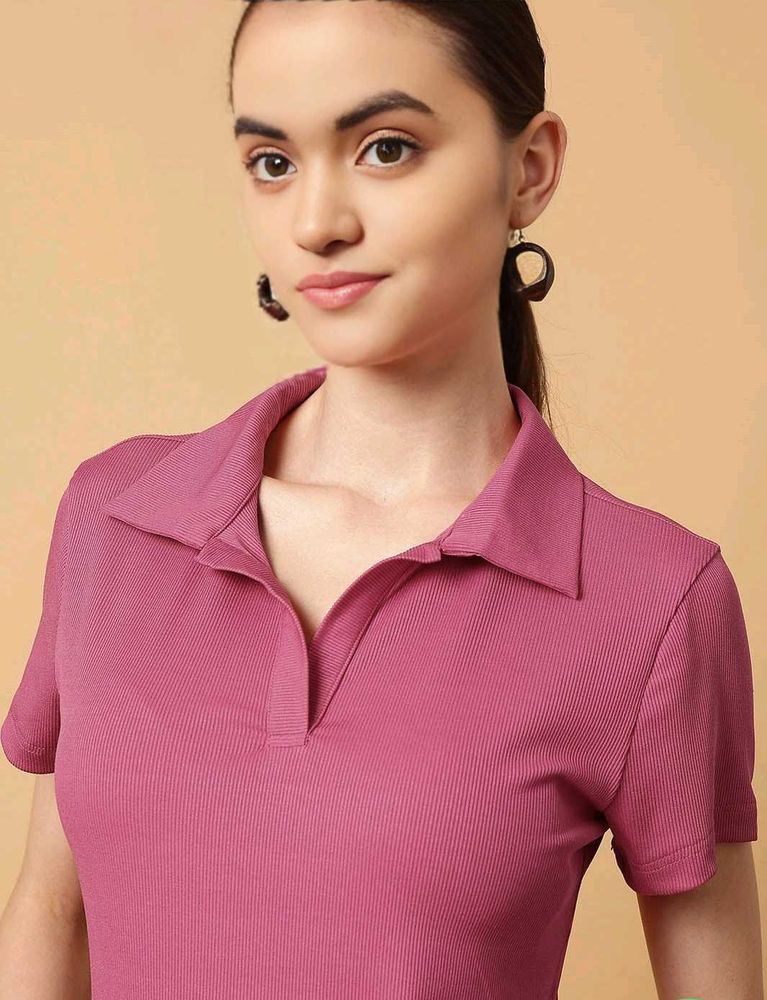 [SIZE~S]Pink polo T-shirt🌷