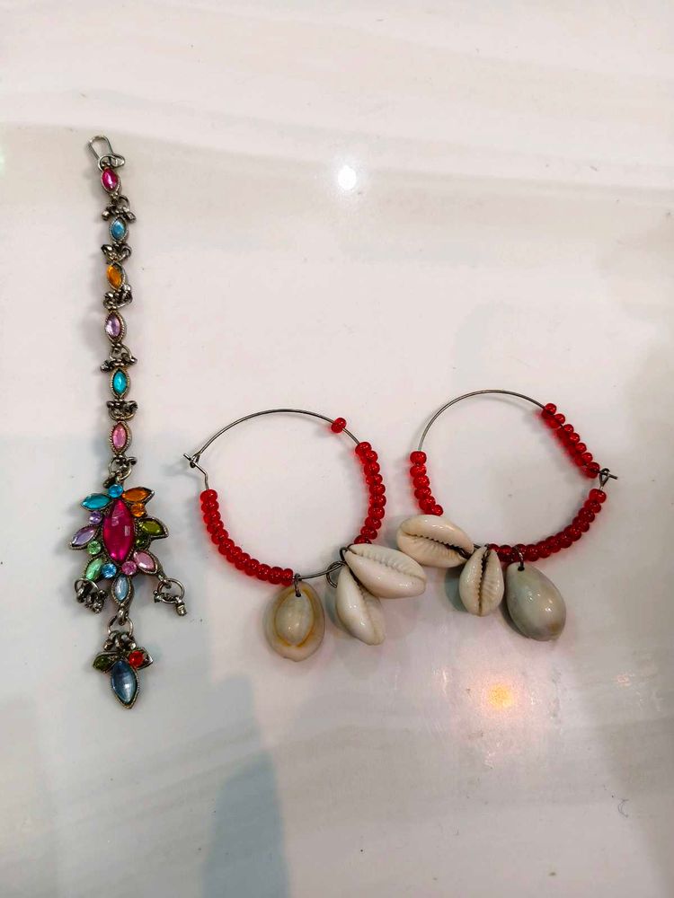 Mangtika, earrings