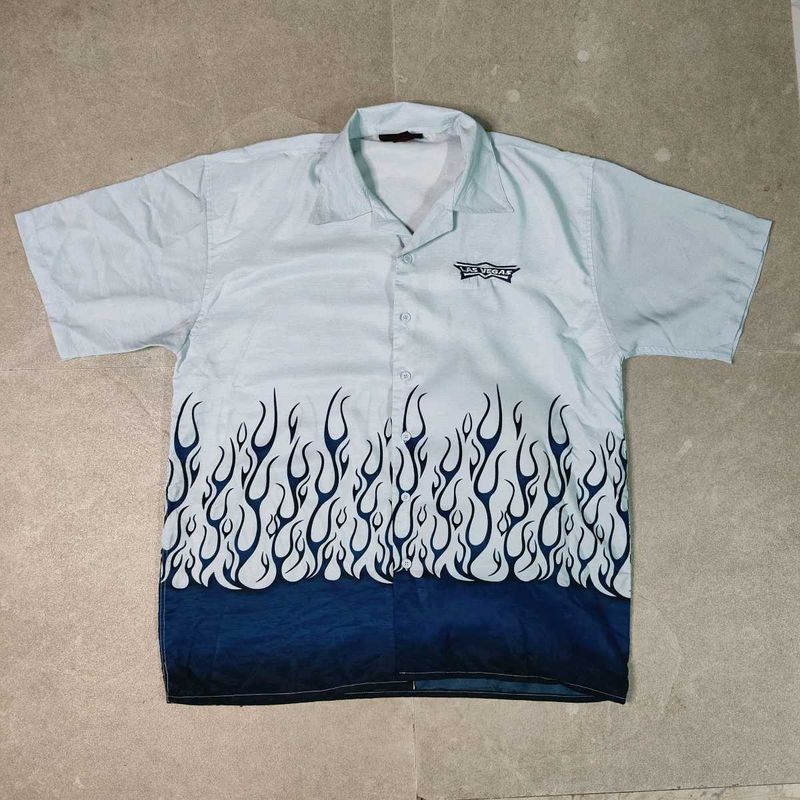 Las Vegas Flame Print Shirt