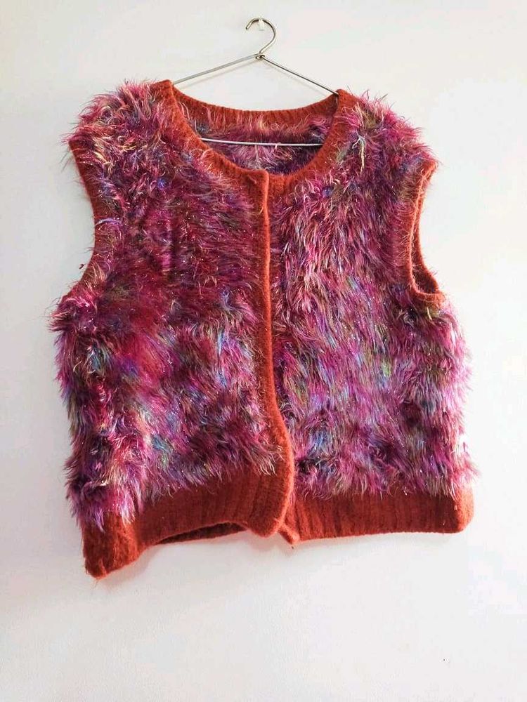 Glitter Party Wool Vest jacket