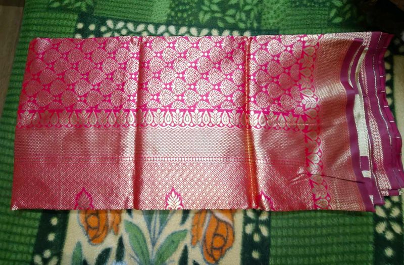 New Vibrant Pink Color Saree