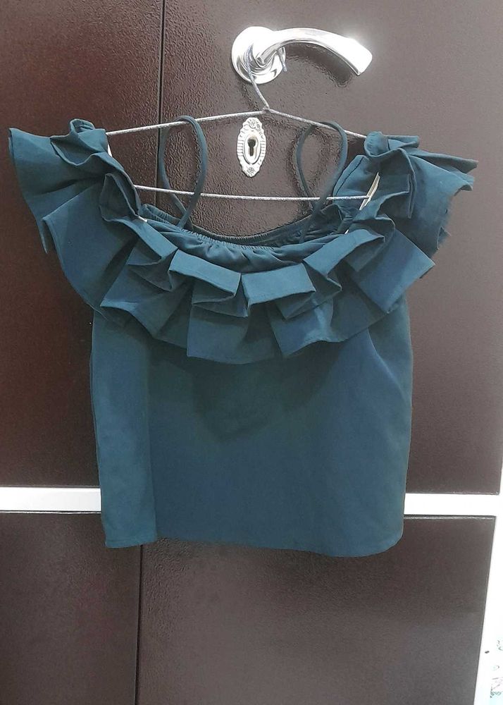 Ruffled Off-Shoulder Top