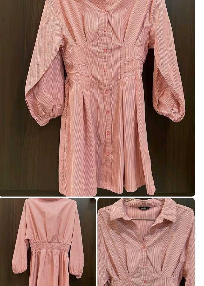 Unused Striped Shirt Dress💞