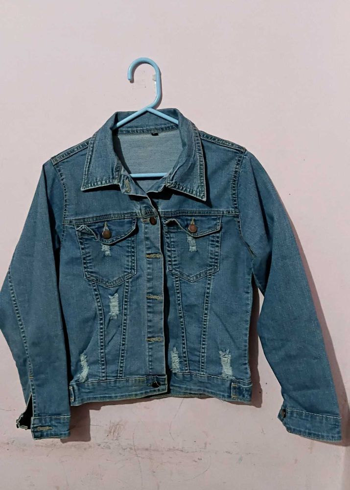 Distressed Denim Jacket