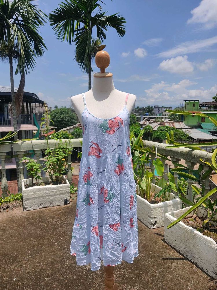 Strawberry Print Sundress